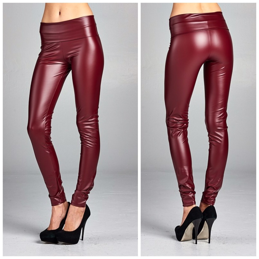 ❤️LAST 1! Thick High Waist Faux Leather Leggings! - Picture 1 of 3